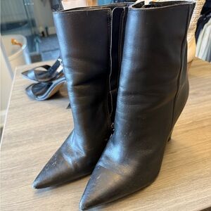Black Leather Women's Boots